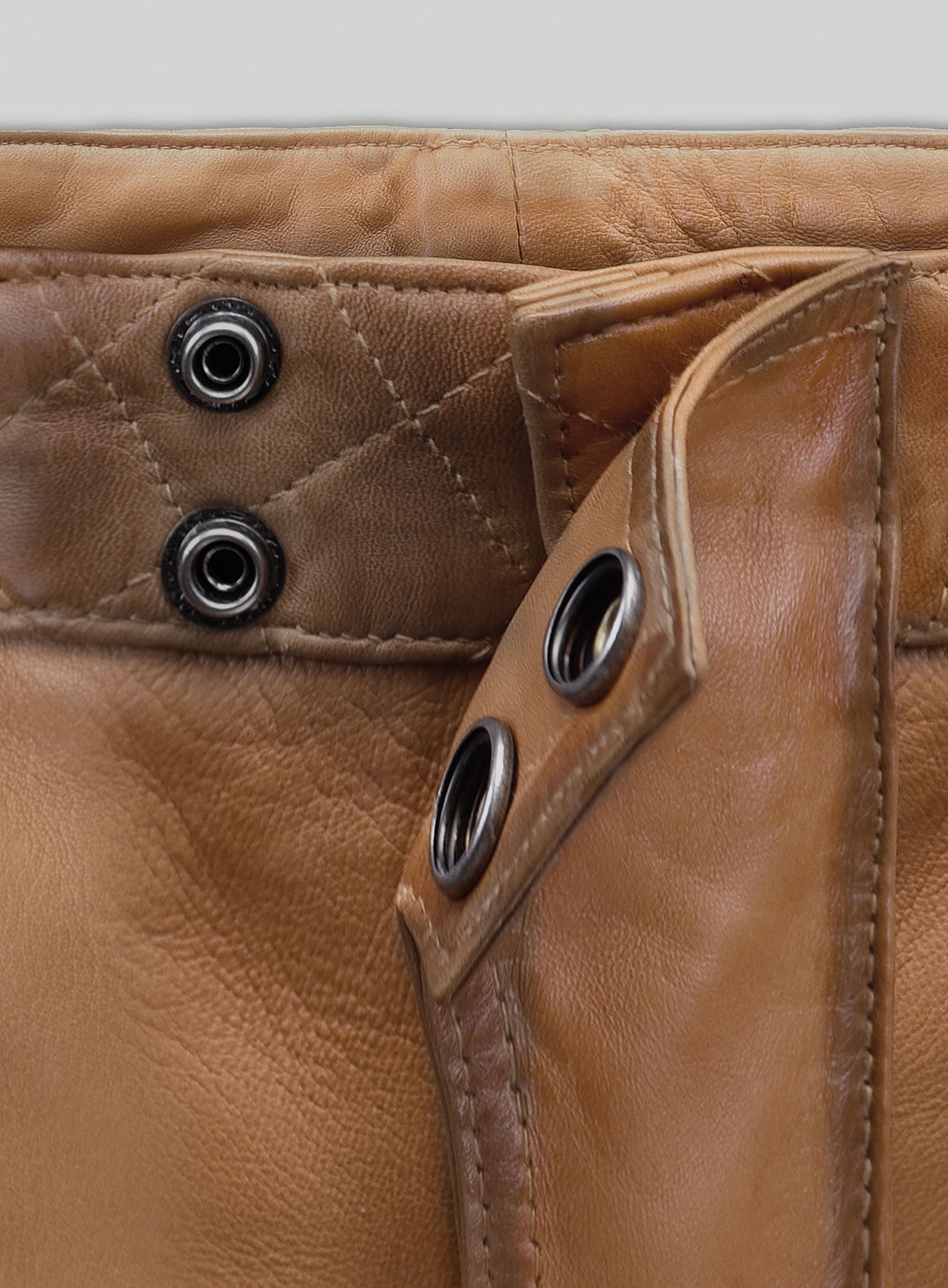 Outlaw Burnt Tan Leather Pants