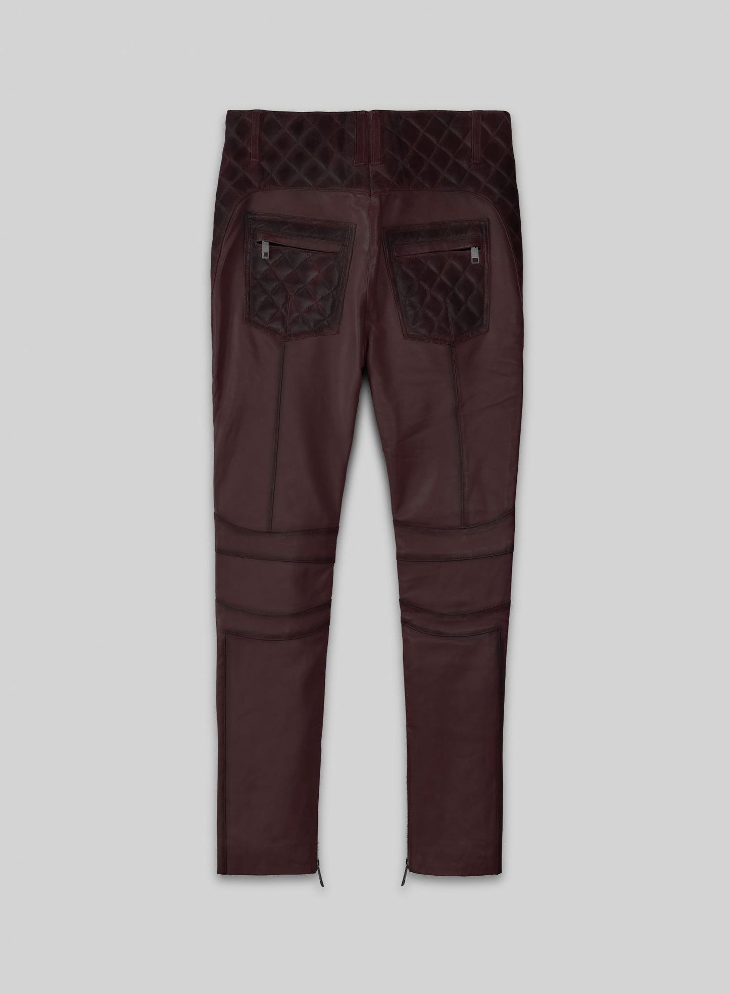 Outlaw Burnt Wine Leather Pants