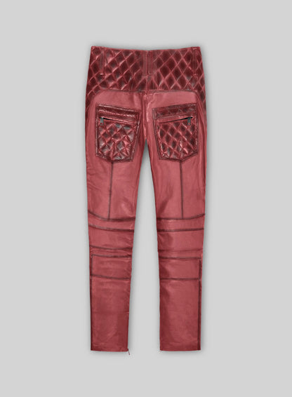 Outlaw Burnt Red Leather Pants