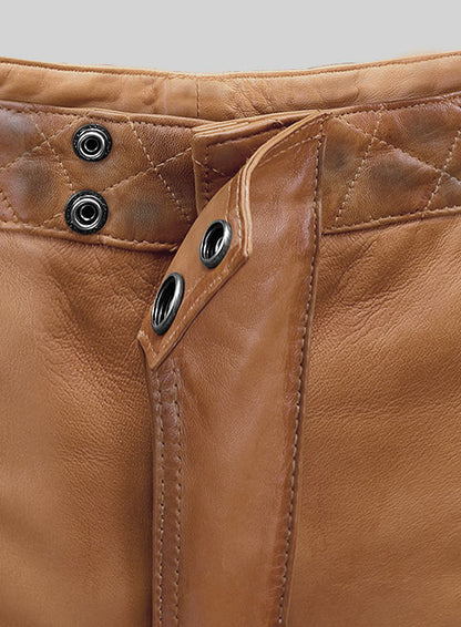 Outlaw Burnt Tan Leather Pants