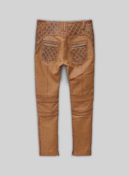 Outlaw Burnt Tan Leather Pants