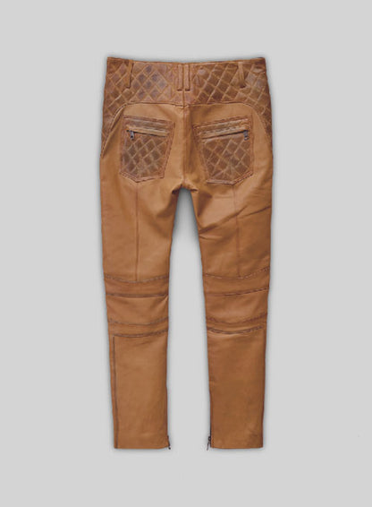Outlaw Burnt Tan Leather Pants