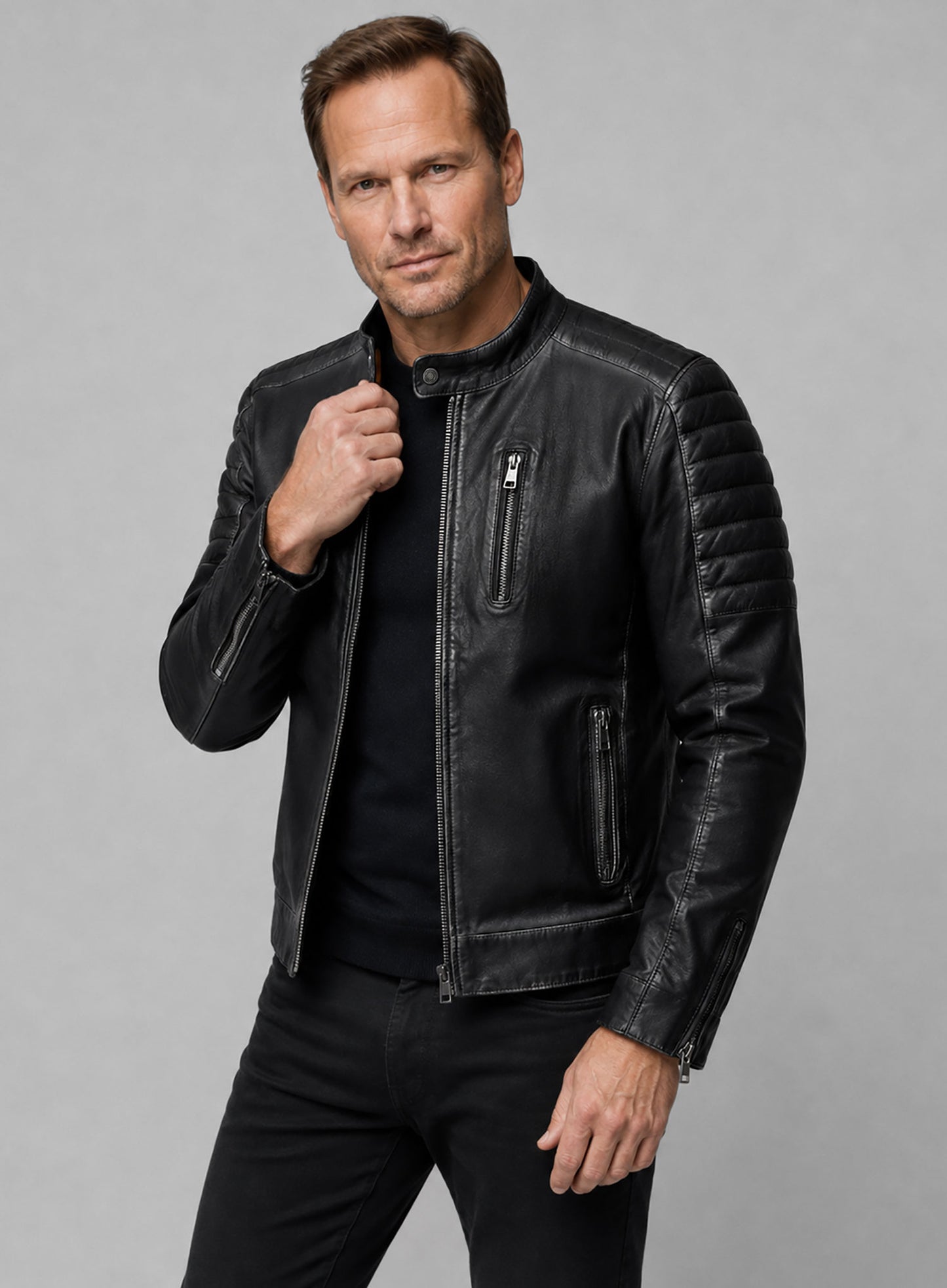 Patrick Wilson Moonfall Leather Jacket