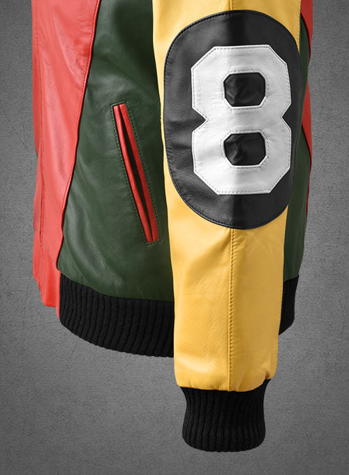 Patrick Warburton 8 Ball Leather Jacket - LeatherCult