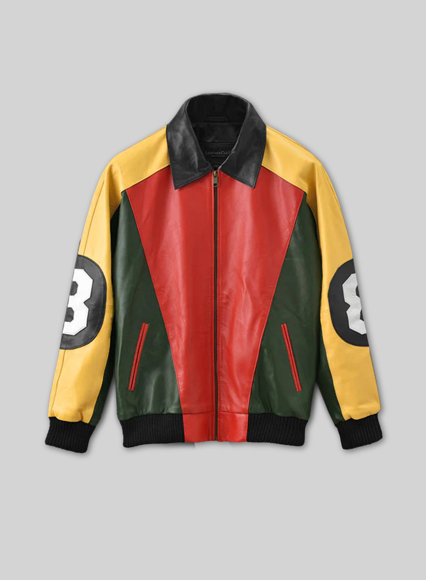 Patrick Warburton 8 Ball Leather Jacket