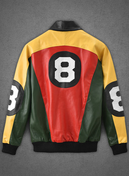 Patrick Warburton 8 Ball Leather Jacket - LeatherCult