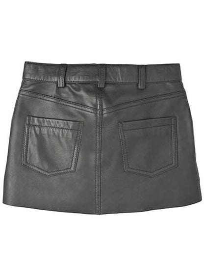Pebble Leather Skirt - # 419 - LeatherCult