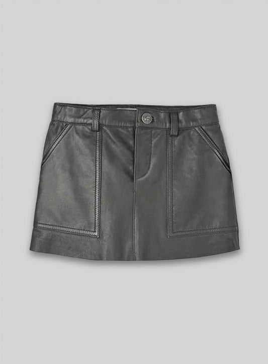 Pebble Leather Skirt - # 419