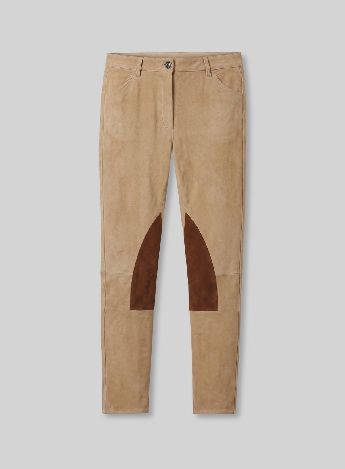 Peiced Leather Jeans