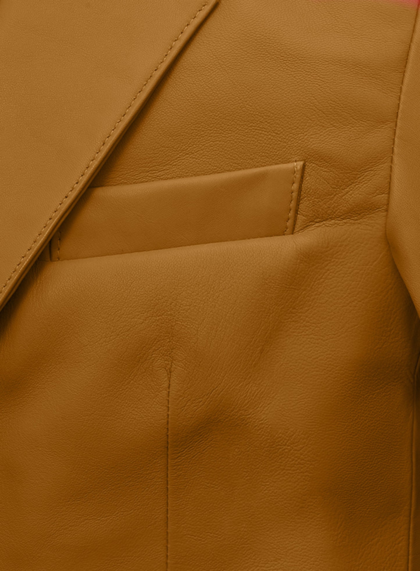 Persian Brown Lambskin Leather Blazer
