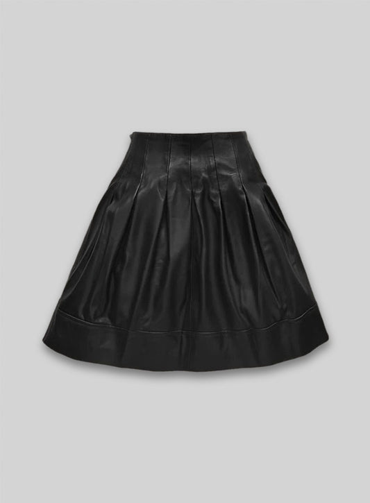 Petal Leather Skirt - # 124