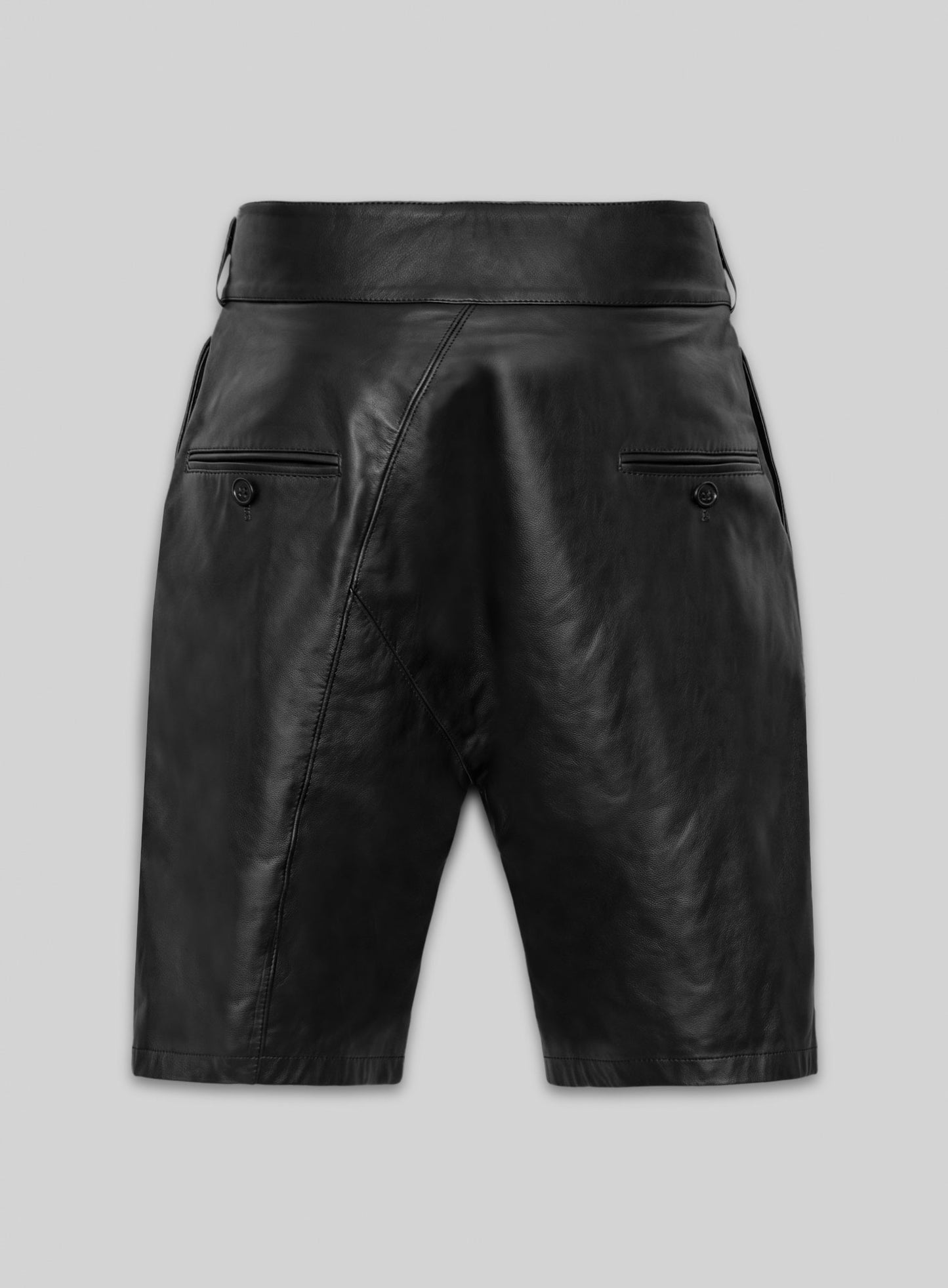 Pleated Leather Shorts Style # 363