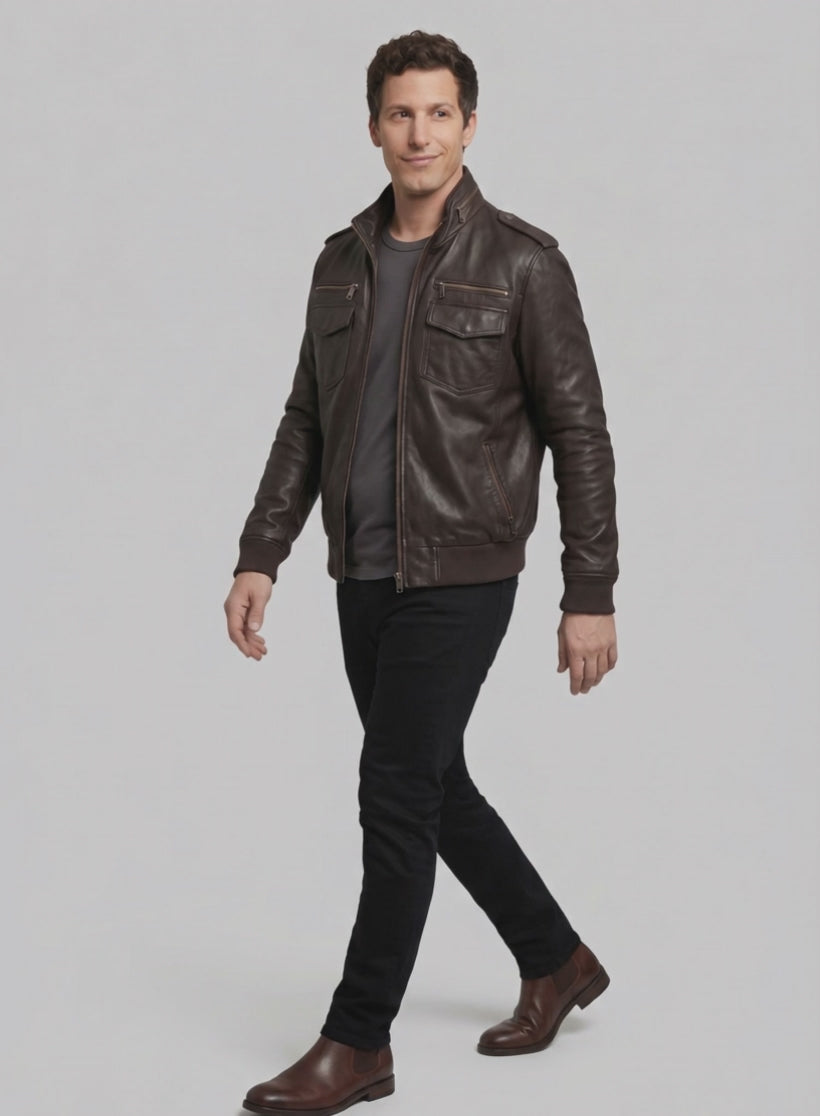 Andy Samberg Brooklyn Nine-Nine Leather Jacket – LeatherCult