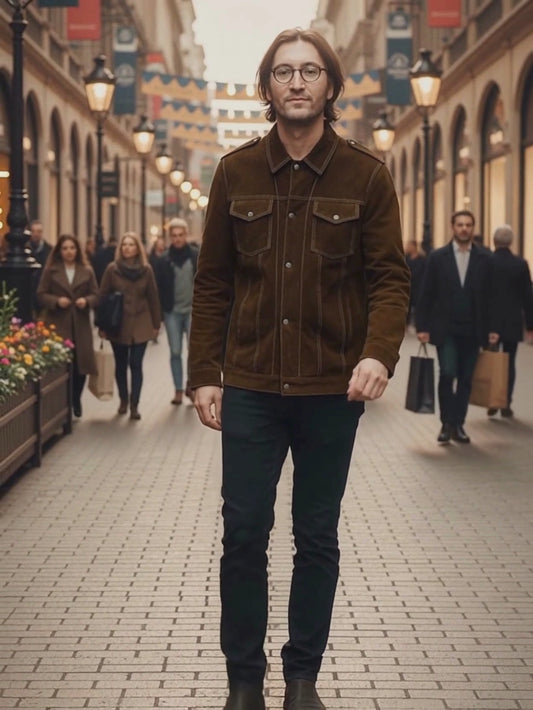 John Lennon Rubber Soul (The Beatles) Suede Jacket