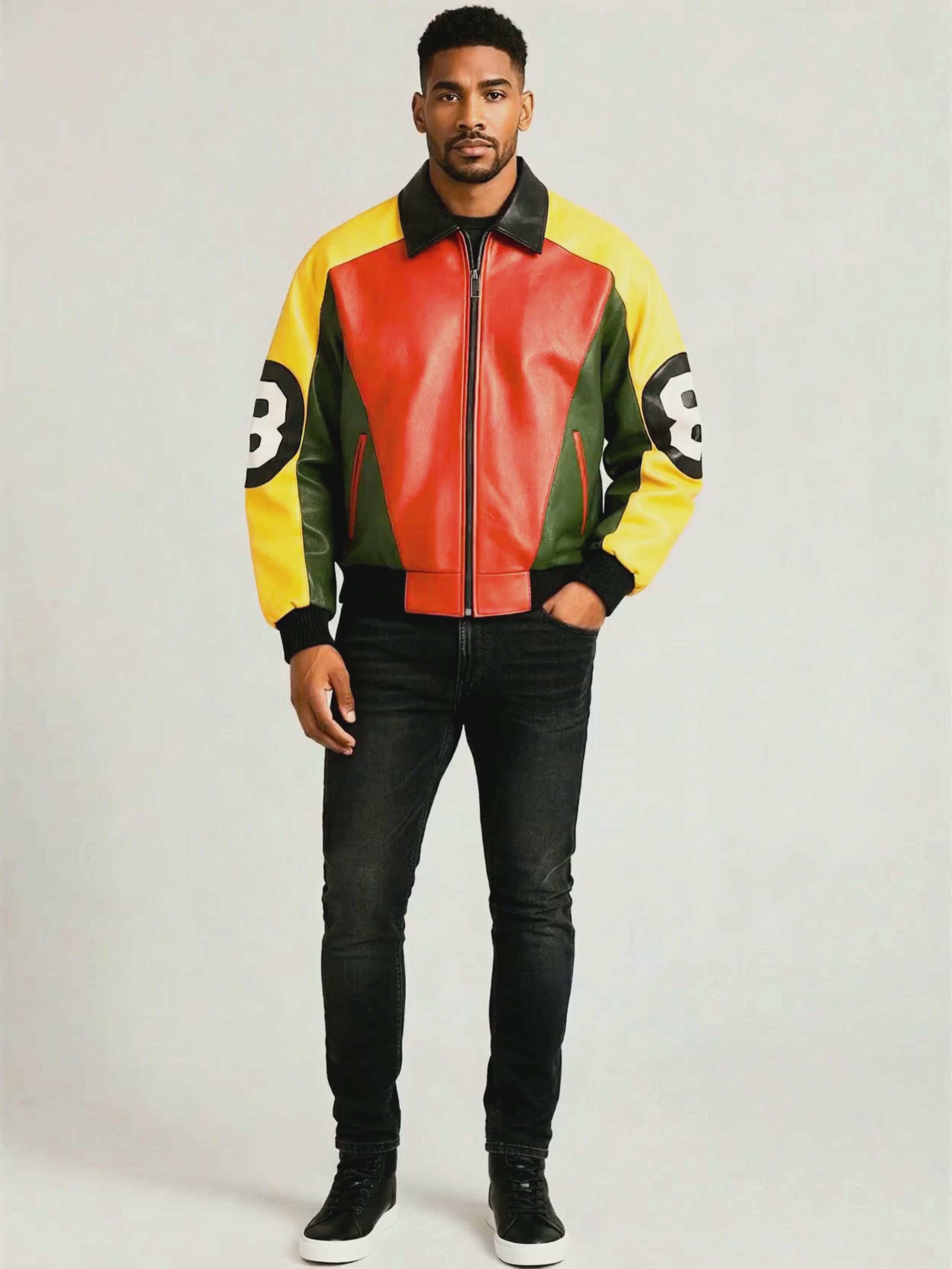 Patrick Warburton 8 Ball Leather Jacket – LeatherCult