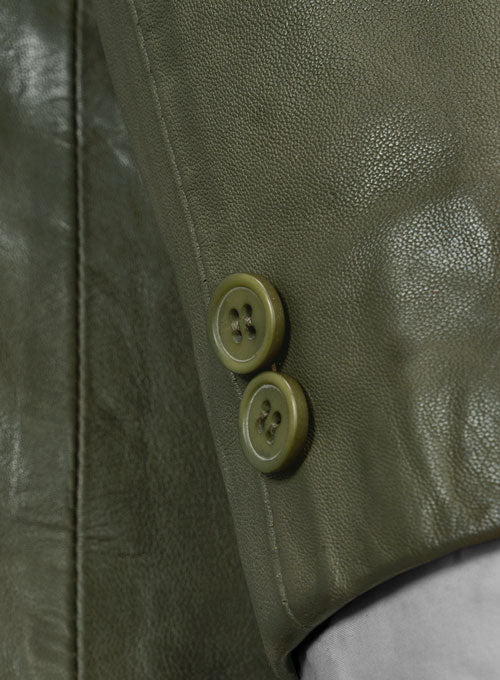 Pure Leather Basicallo Green Suit - LeatherCult