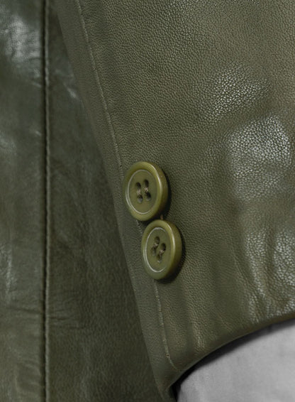 Pure Leather Basicallo Green Suit - LeatherCult