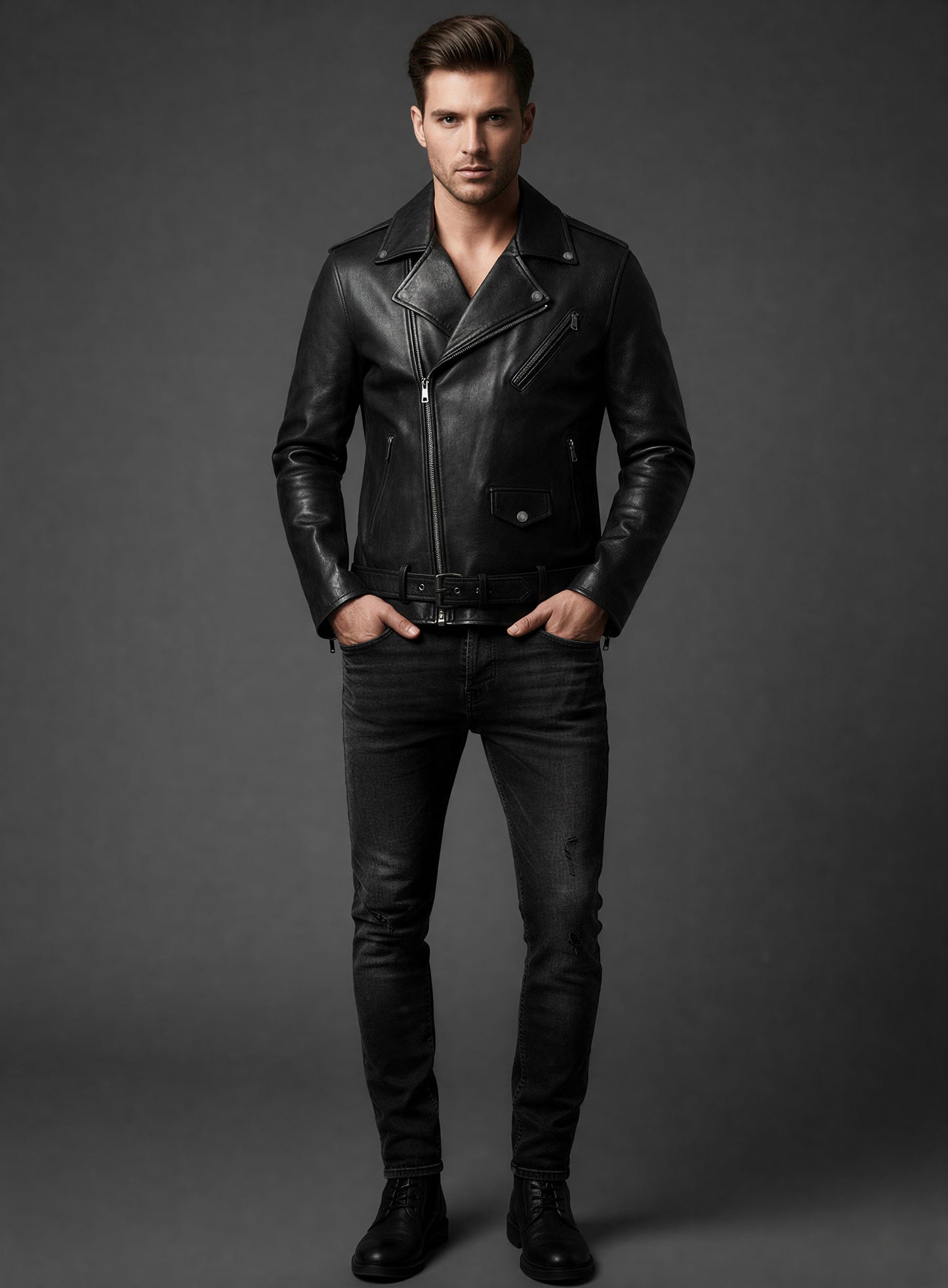Pure Leather Biker Jacket #2