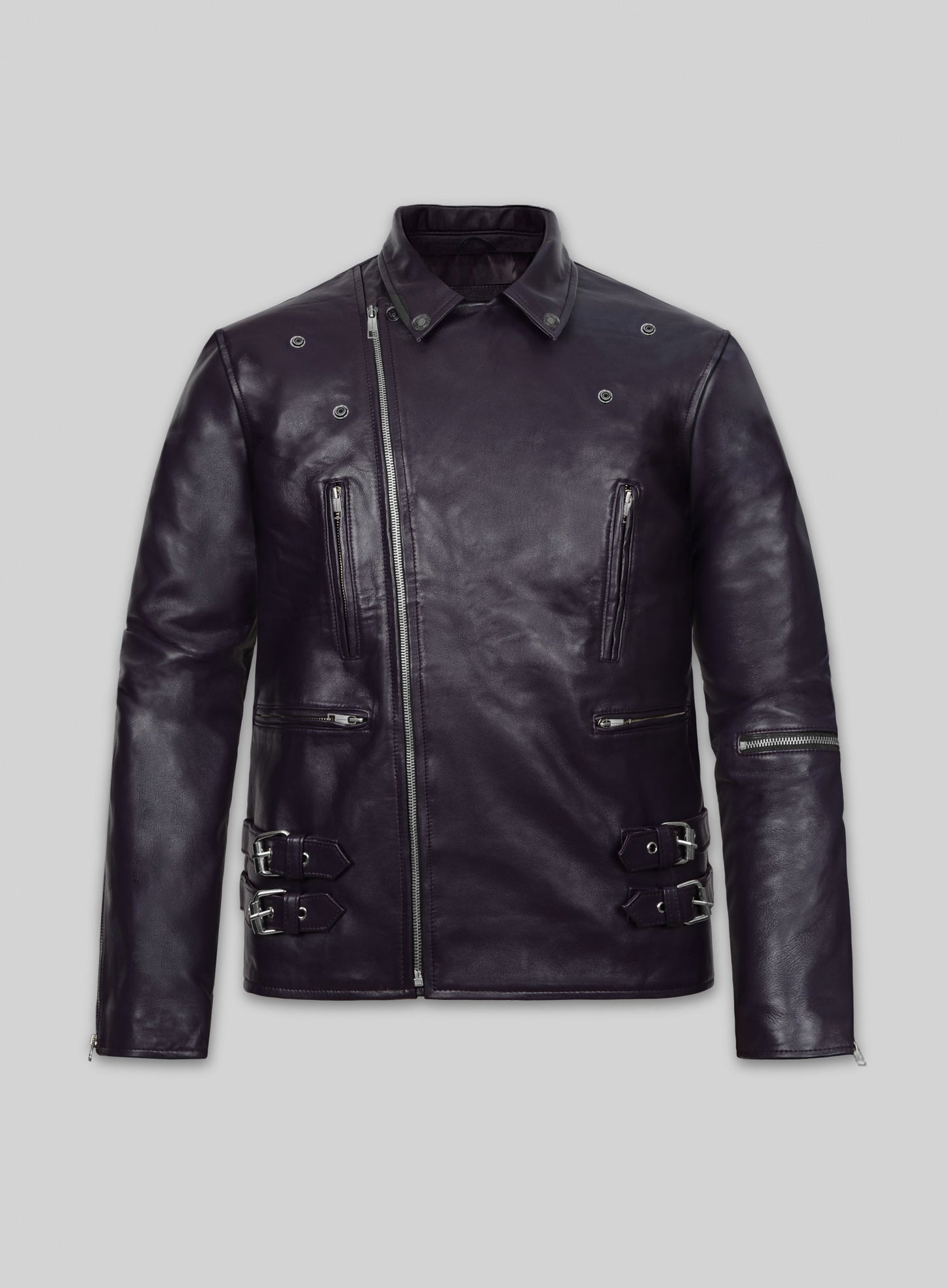 Purple Leather Jacket # 903