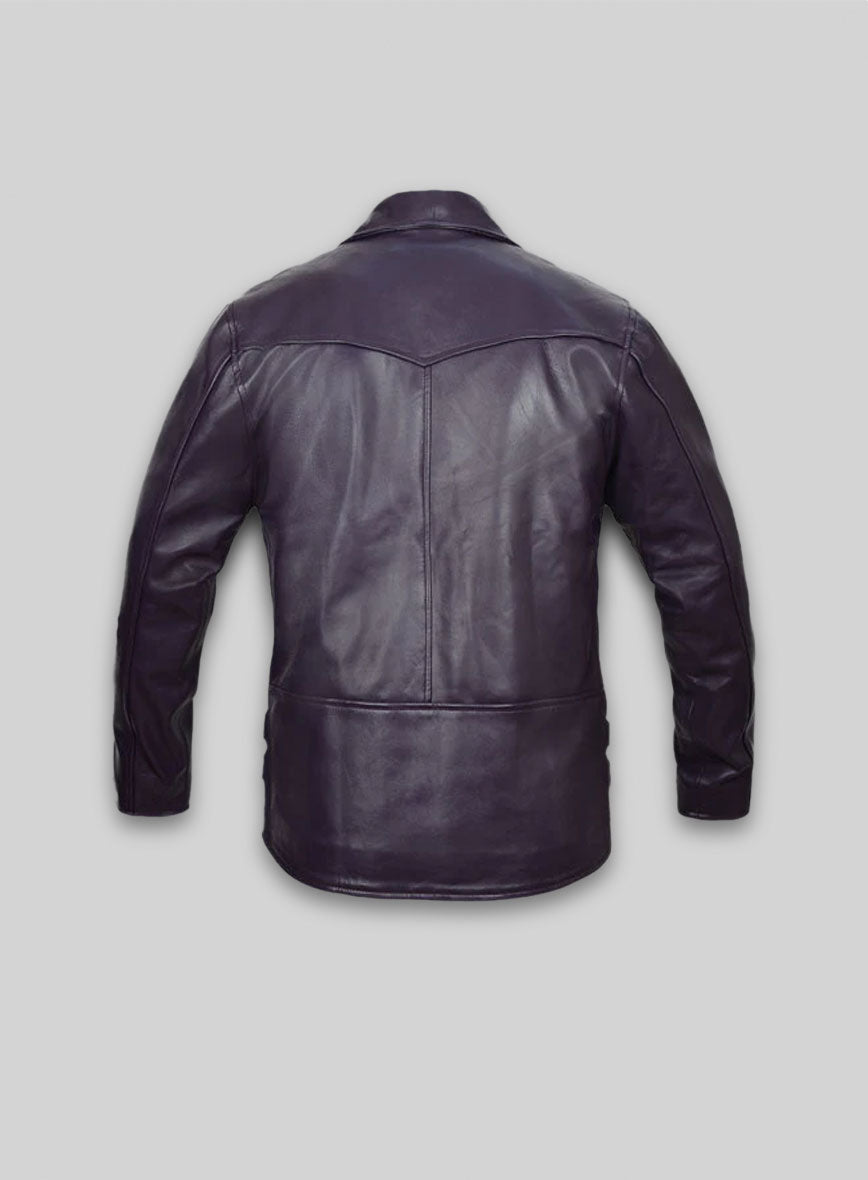 Purple Leather Jacket # 903