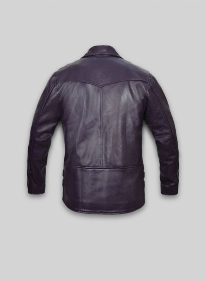 Purple Leather Jacket # 903