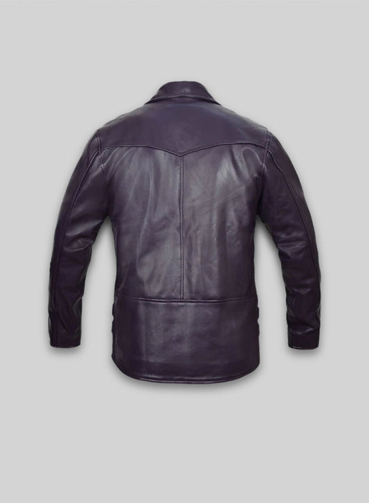 Purple Leather Jacket # 903