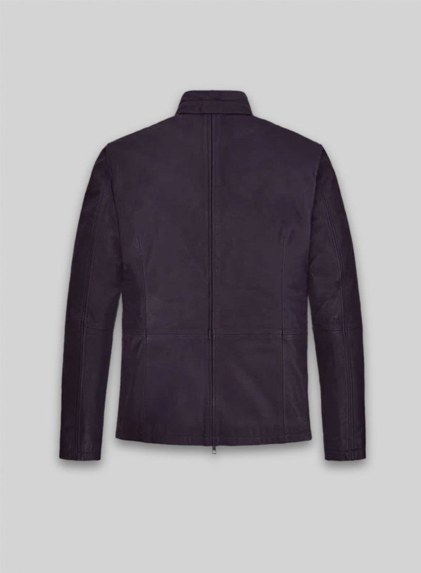 Purple Washed & Wax Tom Cruise MI Reckoning Leather Jacket