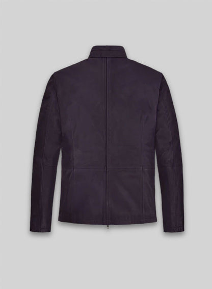Purple Washed & Wax Tom Cruise MI Reckoning Leather Jacket