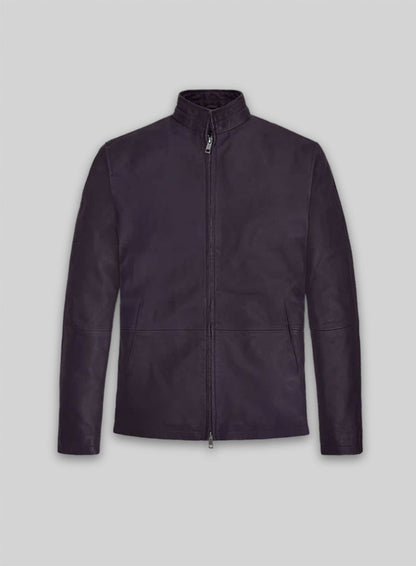 Purple Washed & Wax Tom Cruise MI Reckoning Leather Jacket