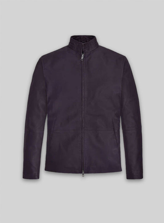 Purple Washed & Wax Tom Cruise MI Reckoning Leather Jacket