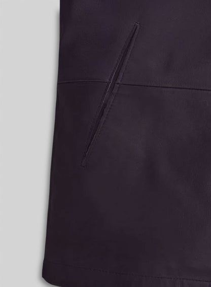 Purple Washed & Wax Tom Cruise MI Reckoning Leather Jacket