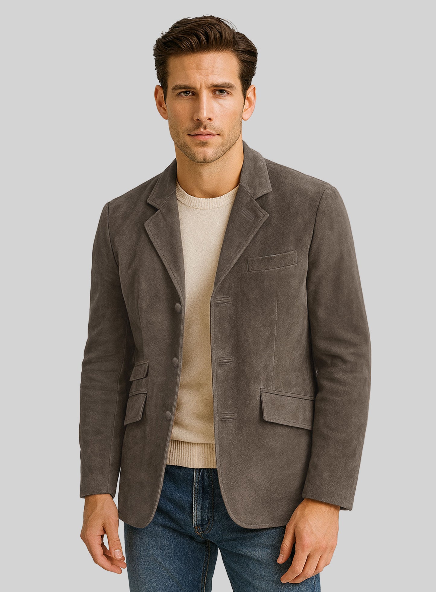 Quaint Leather Blazer