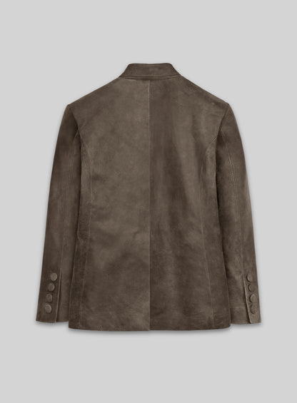 Quaint Leather Blazer