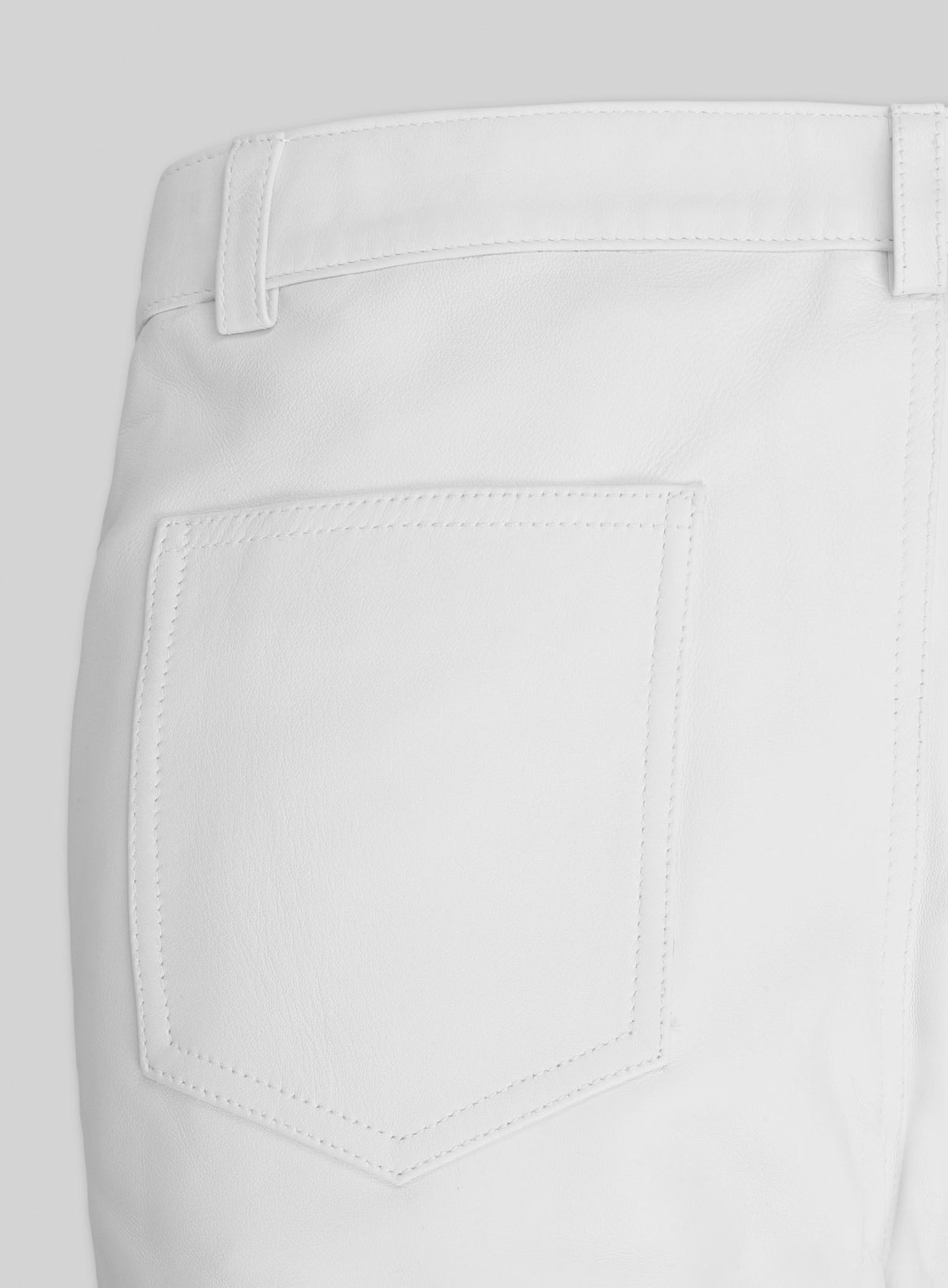 Racer Stripe Leather Jeans