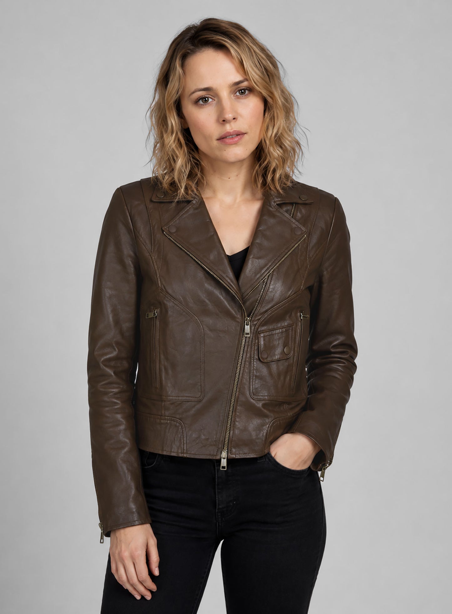 Rachel McAdams True Detective Leather Jacket