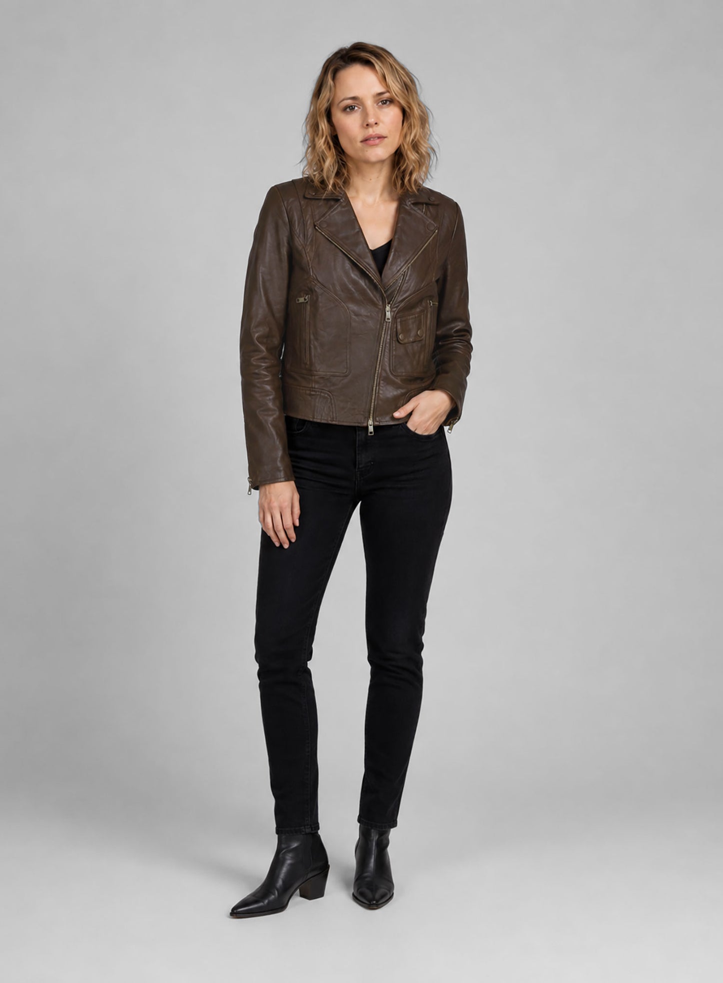 Rachel McAdams True Detective Leather Jacket