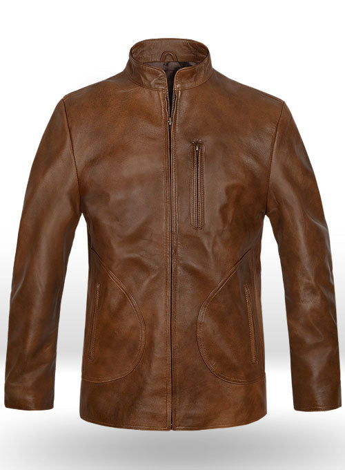 Spanish Brown Rampage Dwayne Johnson Leather Jacket - LeatherCult