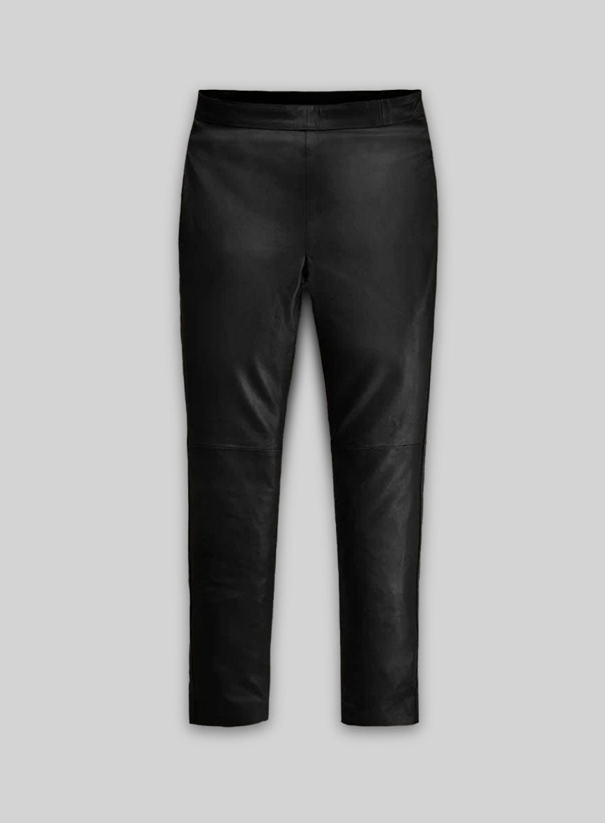 Rebecca Romijn Leather Leggings