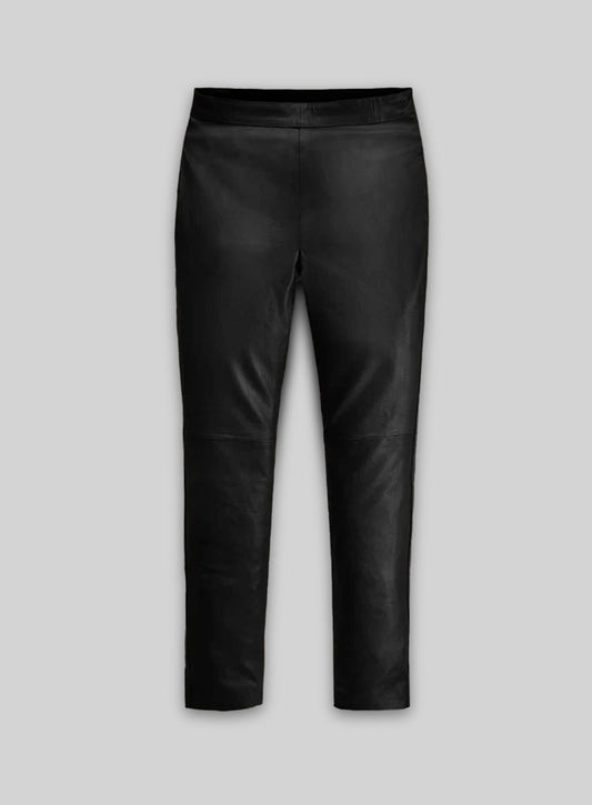 Rebecca Romijn Leather Leggings