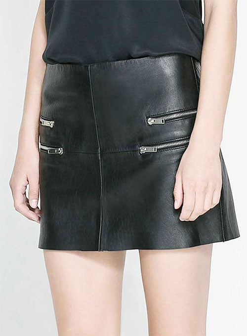 Rebelle Leather Skirt - # 423 - LeatherCult