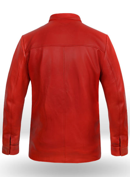 Red Elvis Presley Speedway Leather Jacket - LeatherCult