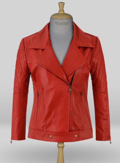 Red Katy Perry Leather Jacket - LeatherCult