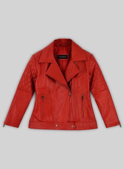 Red Katy Perry Leather Jacket - LeatherCult