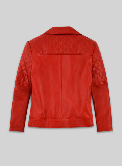 Red Katy Perry Leather Jacket