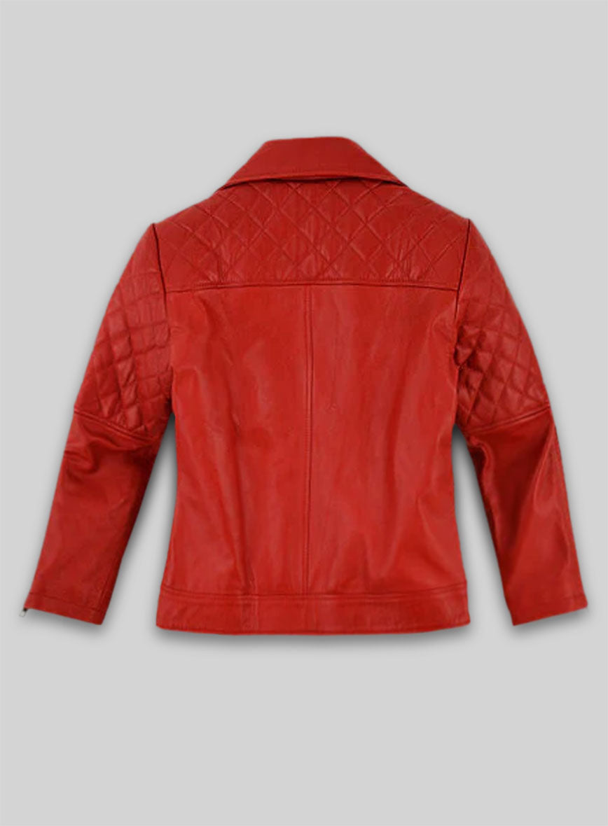 Red Katy Perry Leather Jacket