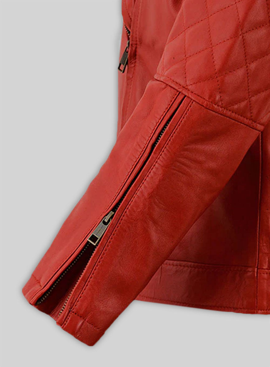 Red Katy Perry Leather Jacket