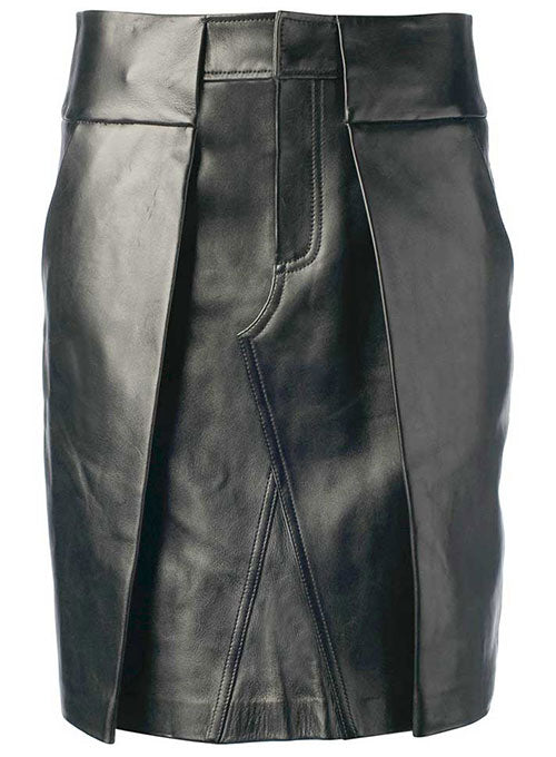 Reflective Leather Skirt - # 455 - LeatherCult