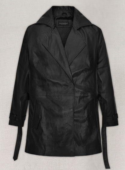 Renee Zellweger Leather Long Coat - LeatherCult