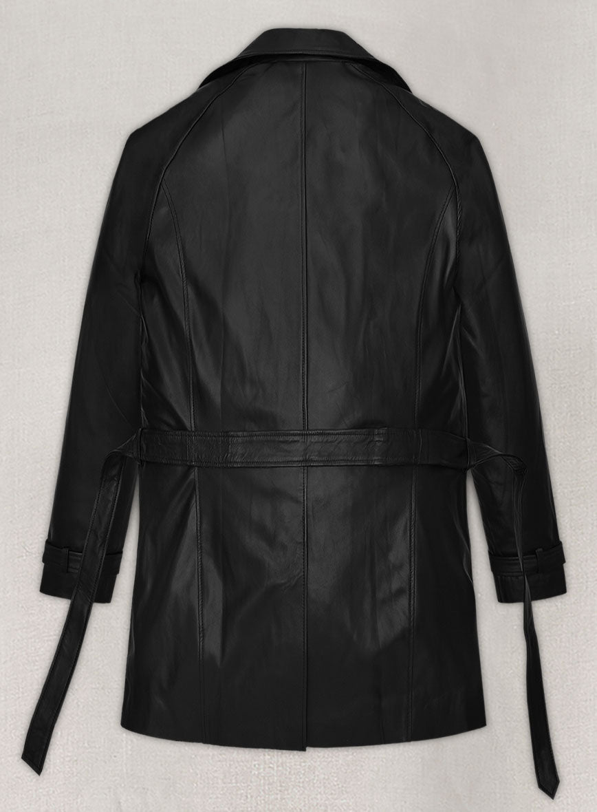 Renee Zellweger Leather Long Coat - LeatherCult