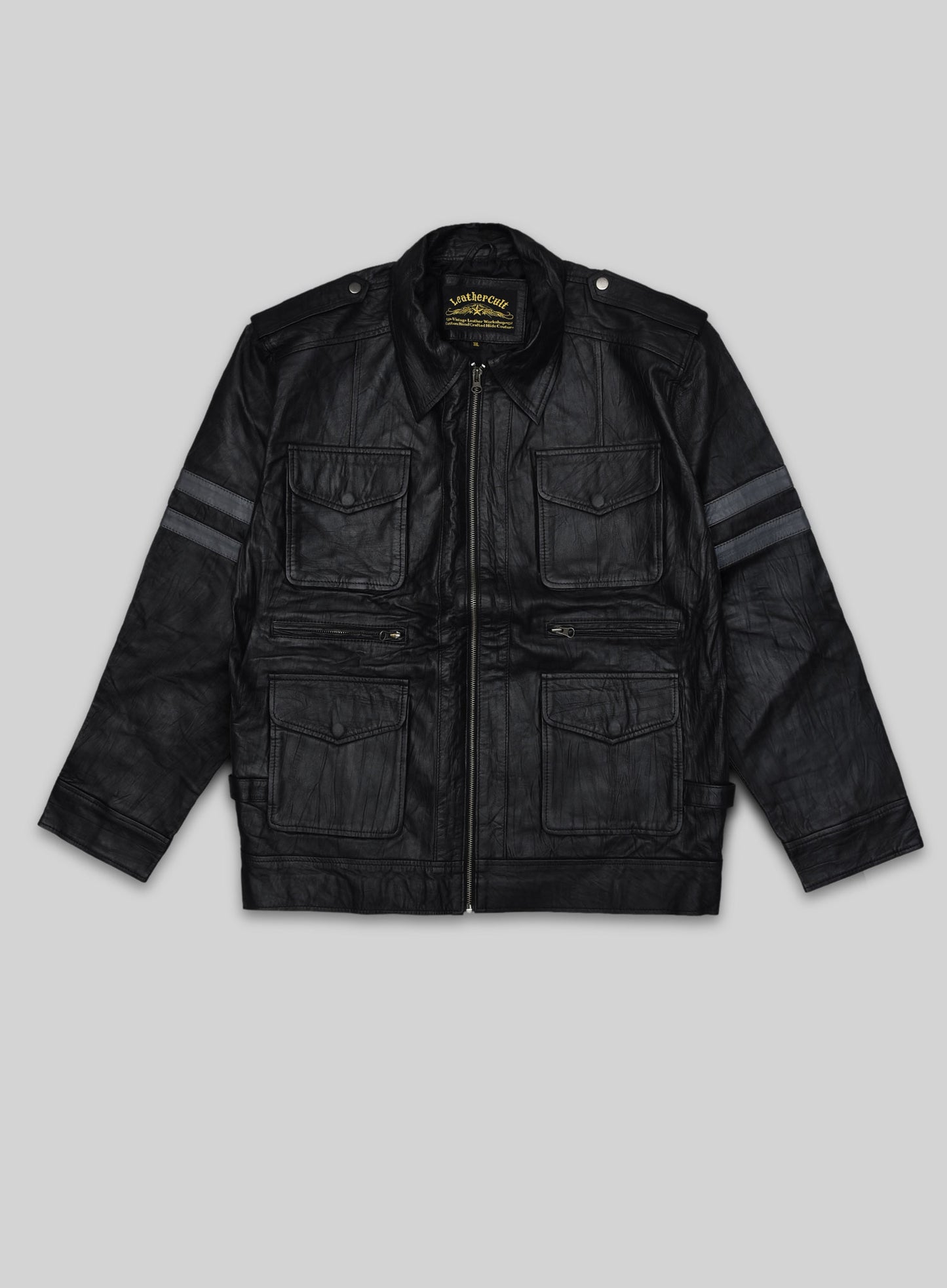 Resident Evil 6 Leon Kennedy Leather Jacket -2XL